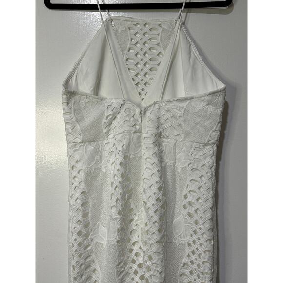 Endless Rose White Lace Midi Dress Size Large NWT Revolve Mermaid Fit - Picture 8 of 10